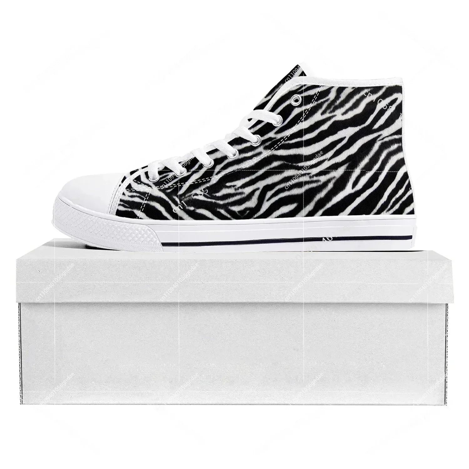 3D Printing Quality - Zebra Print 3D Fashion High Top