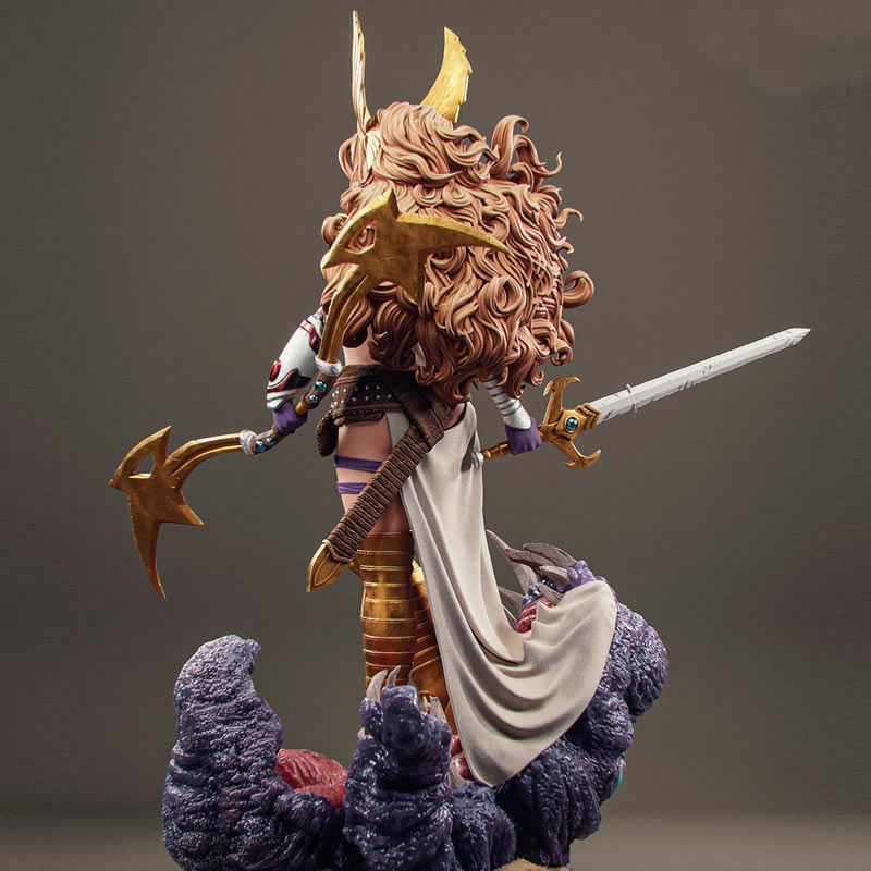 3D Printing Character - 2 Styles Comic Character 6399 Angela