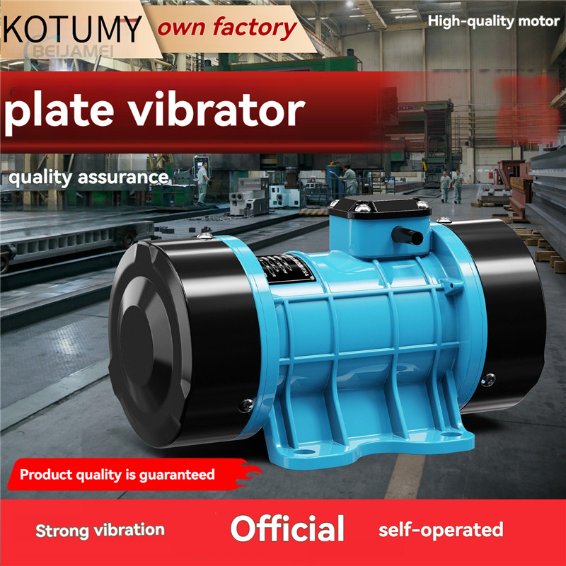 Build Plate - Plate vibrator attached to cement concrete