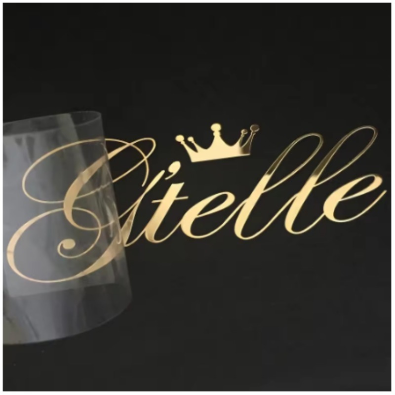 Custom 3D Gold Transfer Sticke - огляд і ціна 3D Printing Logo