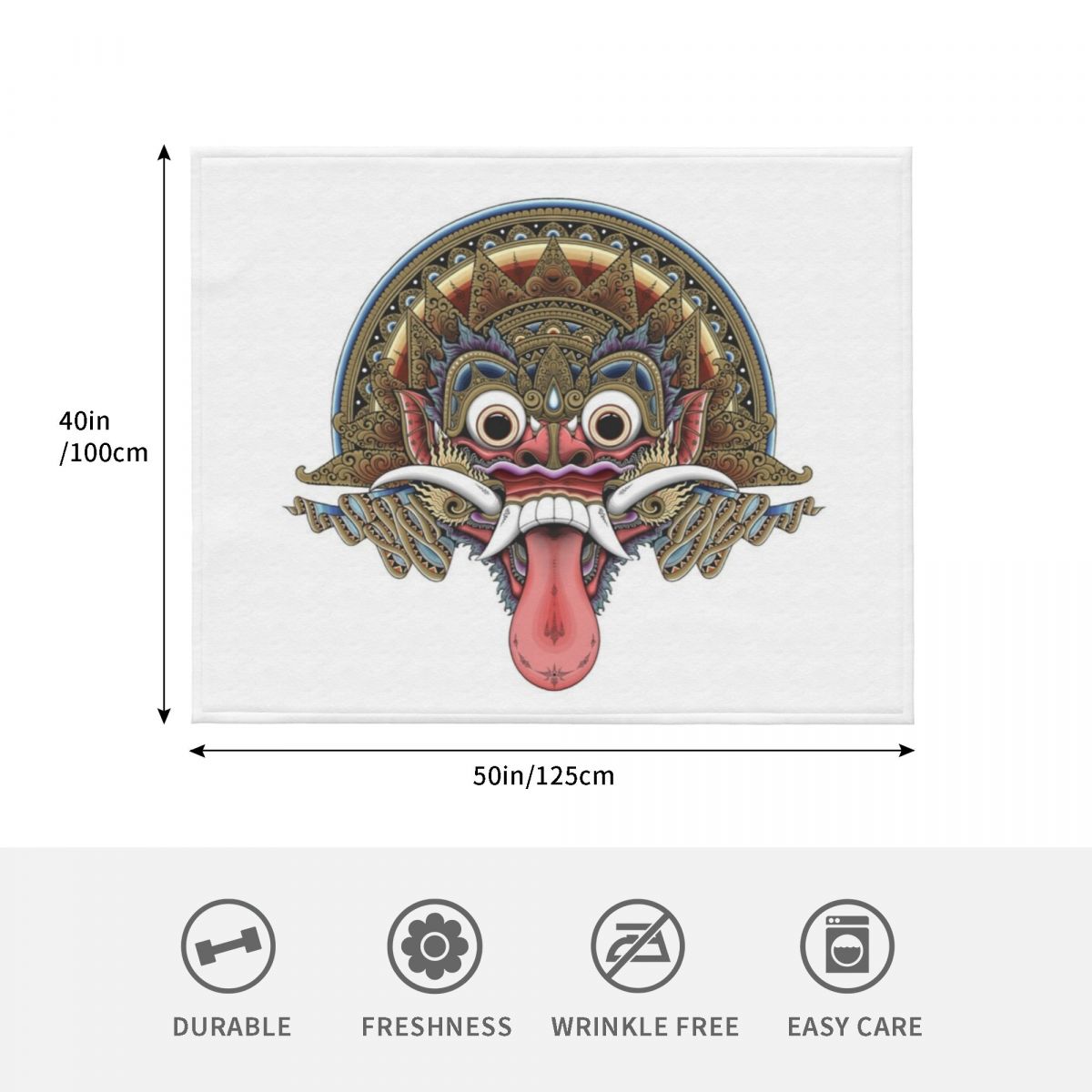 Bali Boma Throw Blanket Soft S - огляд і ціна 3D Printing Bali