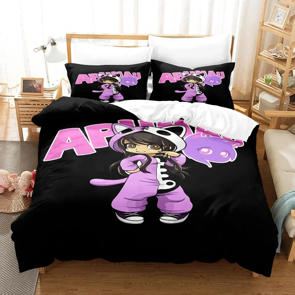 Aphmau bedding set bed sheet s - огляд і ціна 3D Printing Aliexpress