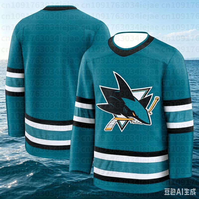 Hockey Jersey - Teal with Blac - огляд і ціна 3D Printing Logo