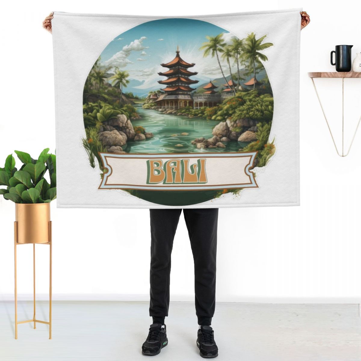 Bali Indonesia Throw Blanket W - огляд і ціна 3D Printing Bali