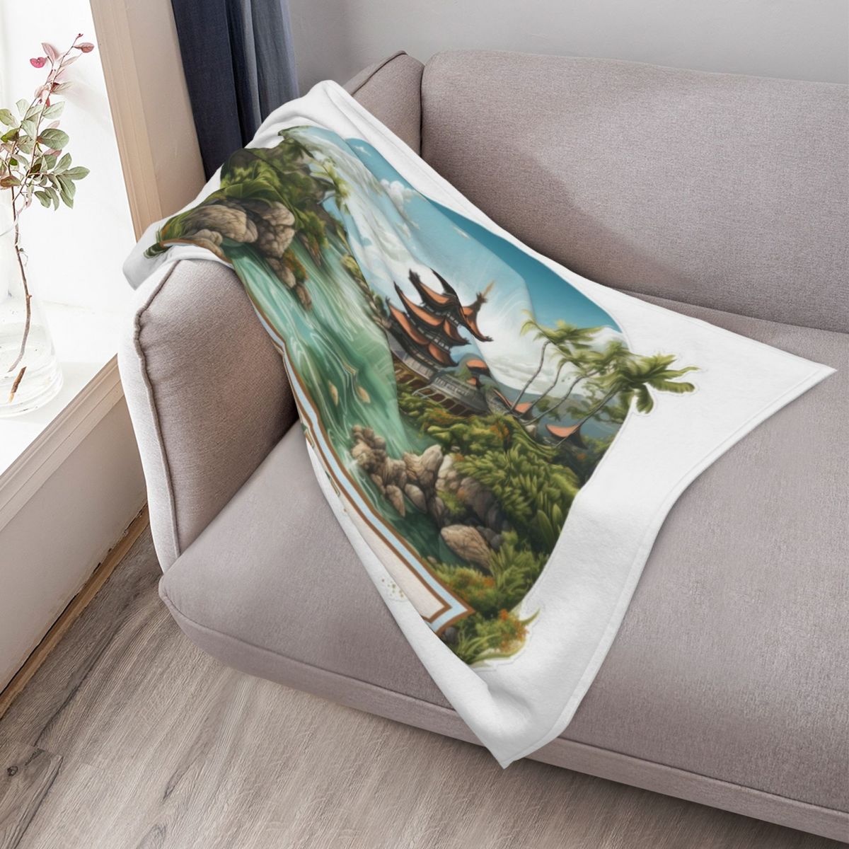 Bali Indonesia Throw Blanket W - огляд і ціна 3D Printing Bali