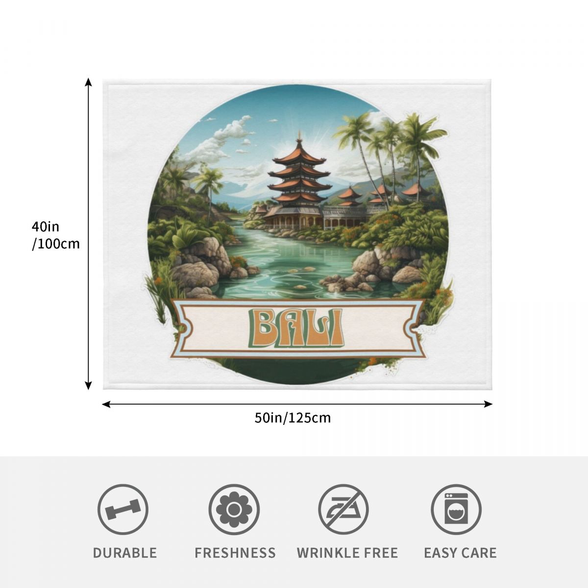 Bali Indonesia Throw Blanket W - огляд і ціна 3D Printing Bali