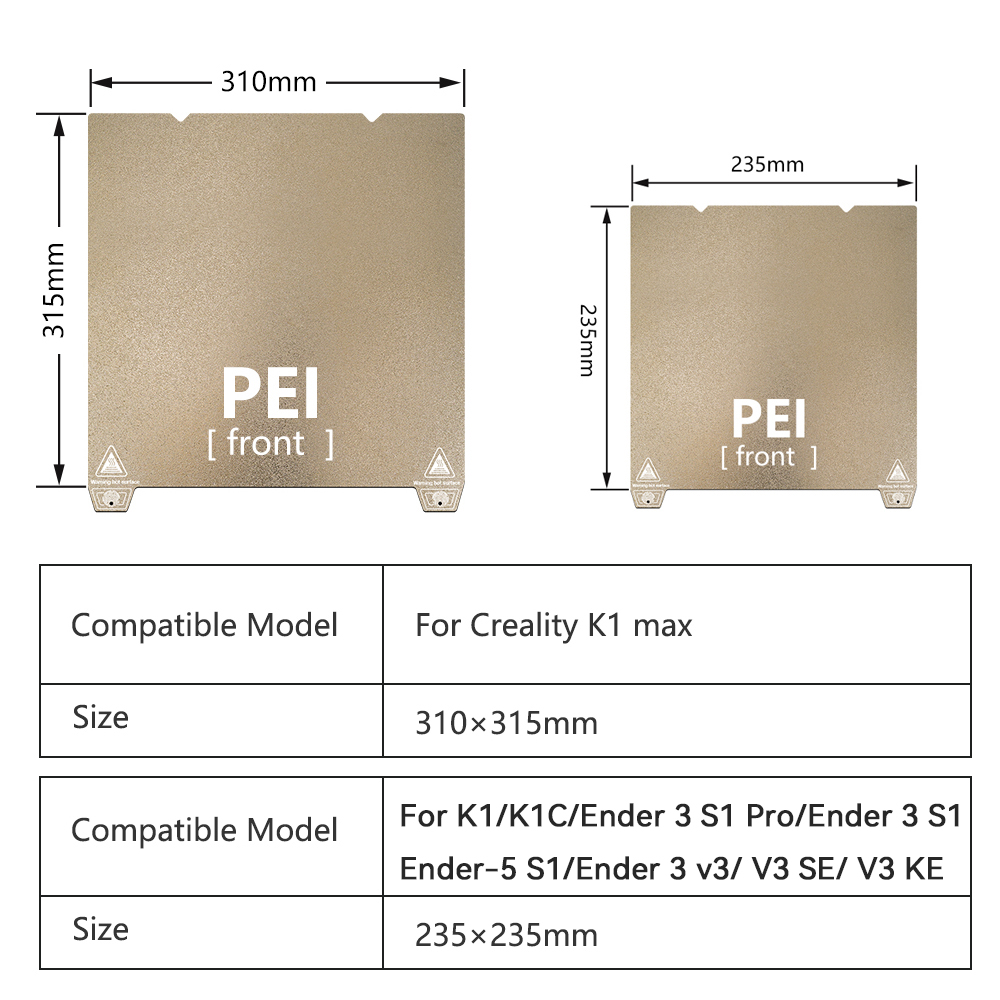 K1 Max Build Plate For Crealit - огляд і ціна Pei Sheet