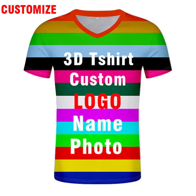 3D youth t shirt male free cus - огляд і ціна 3D Printing Logo