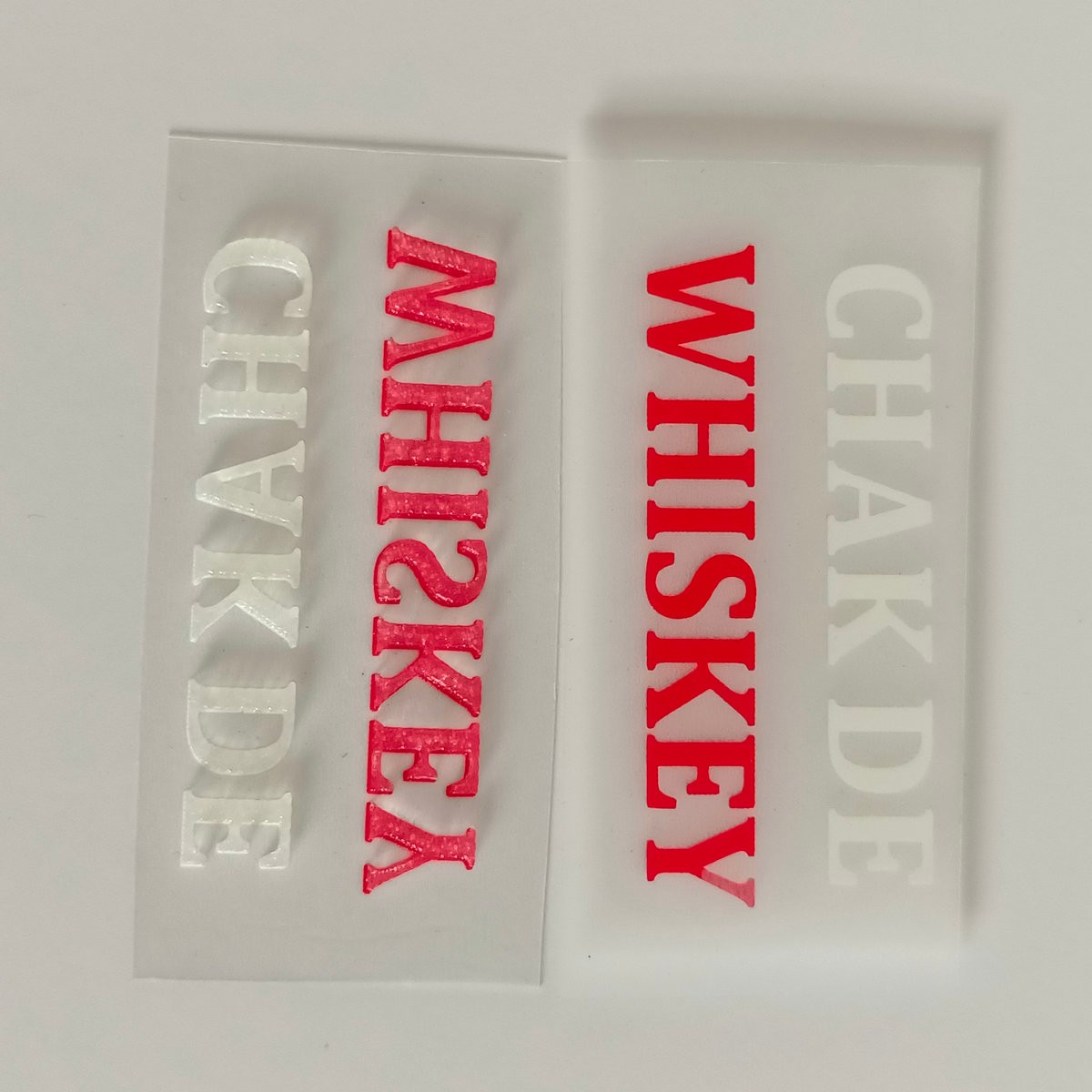 Custom Labels 3D Embossed Floc - огляд і ціна 3D Printing Logo