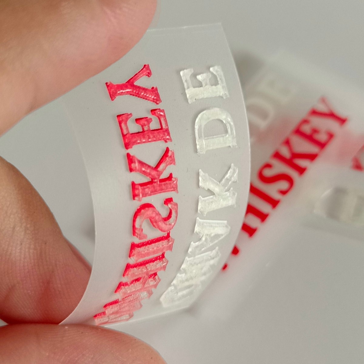 Custom Labels 3D Embossed Floc - огляд і ціна 3D Printing Logo