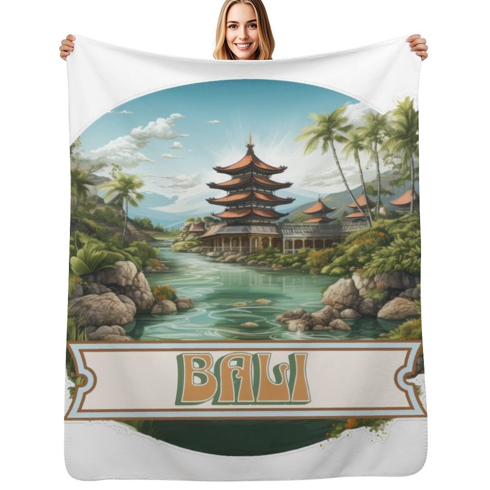 Bali Indonesia Throw Blanket S - огляд і ціна 3D Printing Bali