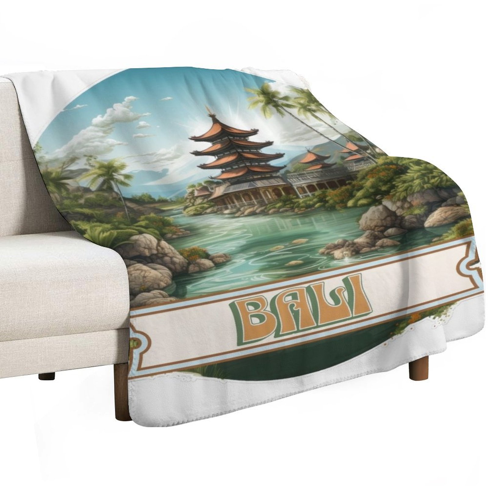 Bali Indonesia Throw Blanket S - огляд і ціна 3D Printing Bali