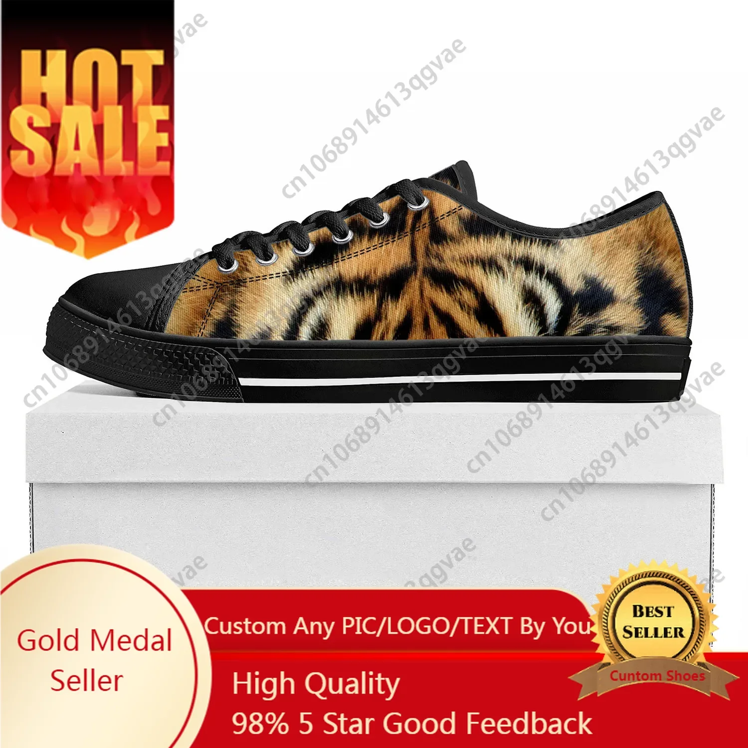 Tiger Stripe 3D Print Low Top  - огляд і ціна 3D Printing Quality