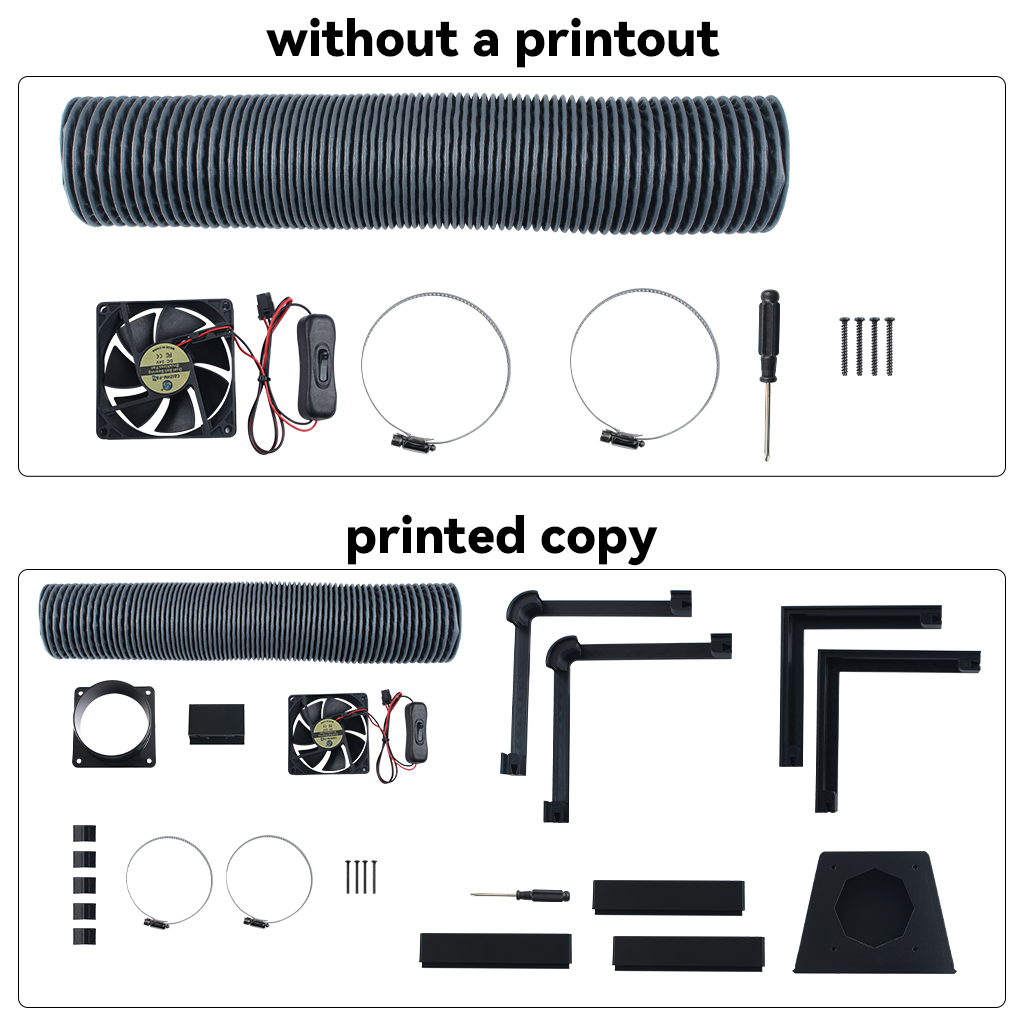 External Exhaust Fan Kit for B - огляд і ціна 3D Printing Bambu
