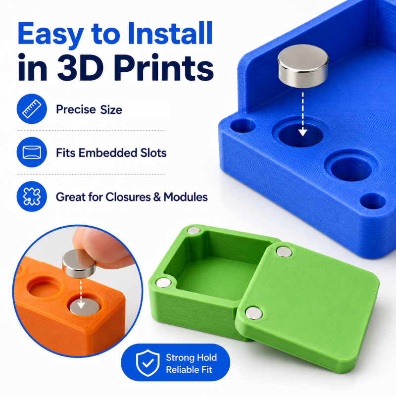 200pcs/box 3D Printing Magnets - огляд і ціна 3D Printing Bambu