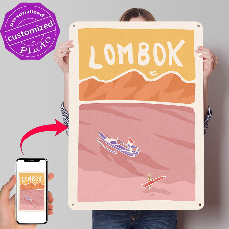 Bali Lombok Surf Poster Retro  - огляд і ціна 3D Printing Bali